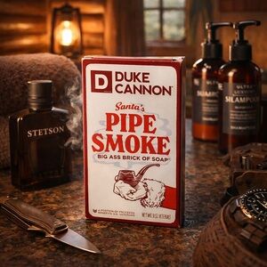 Duke Cannon Santa's Pipe Smoke Soap - Red and White